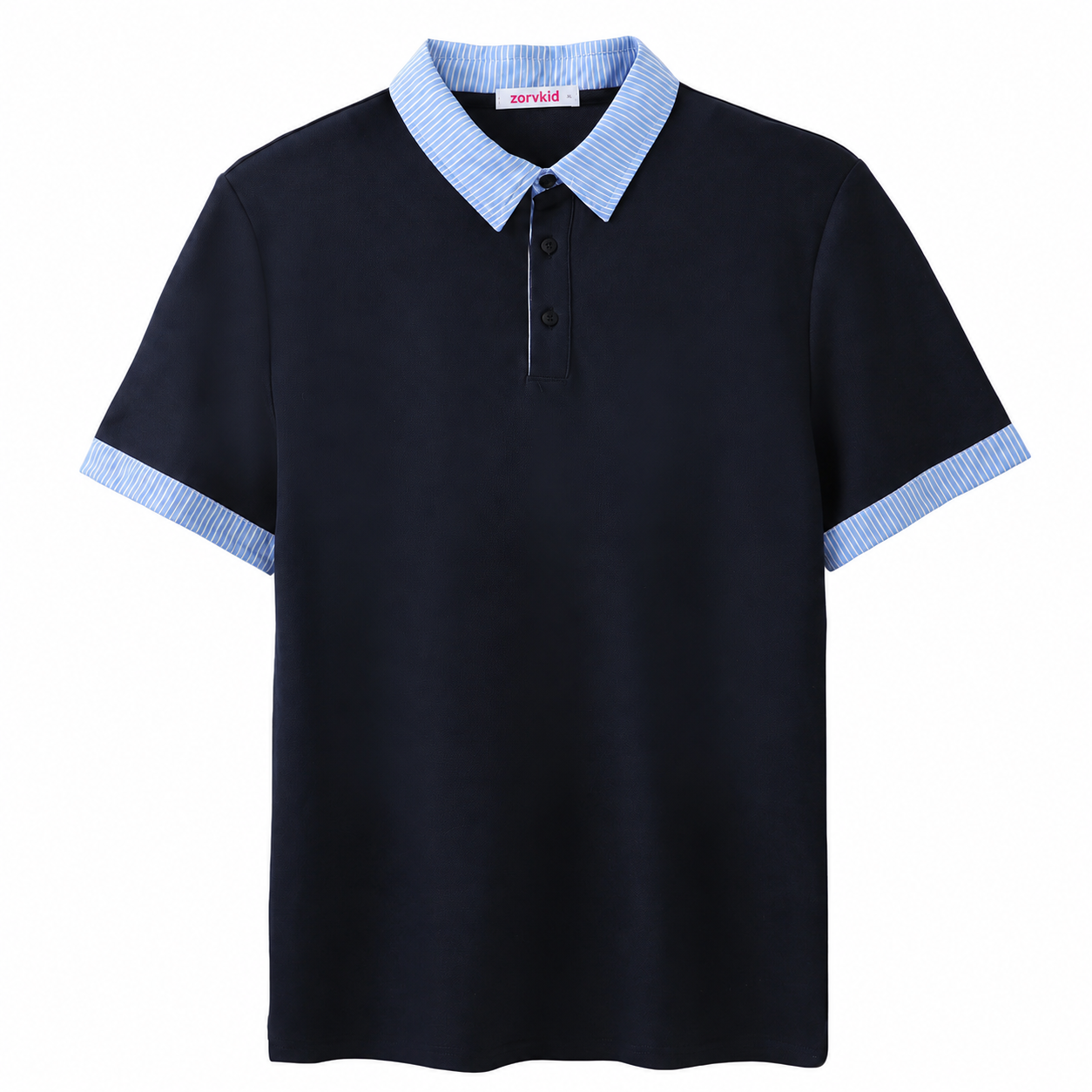 Navy Blue Family Matching Polo Outfits - Image 5